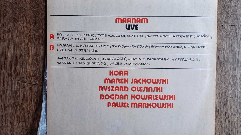 2 stare winyle MAANAM O! i "LIVE"