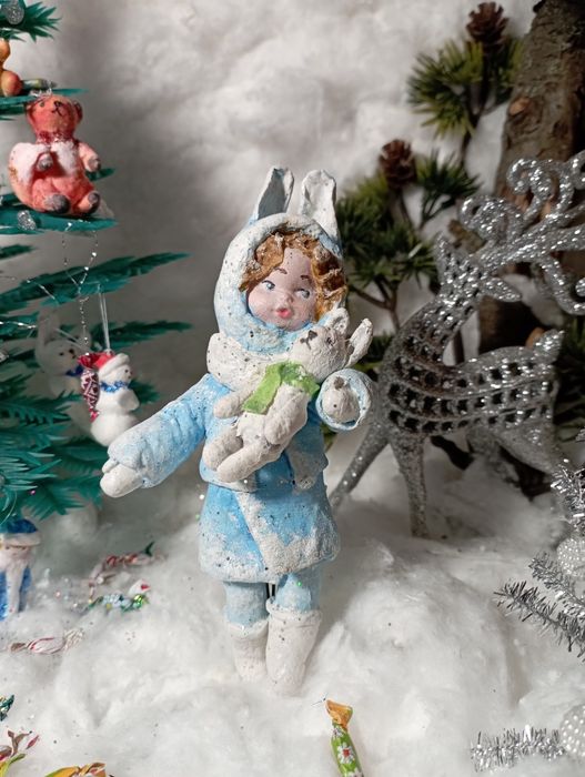Новогодние игрушки из ваты,500