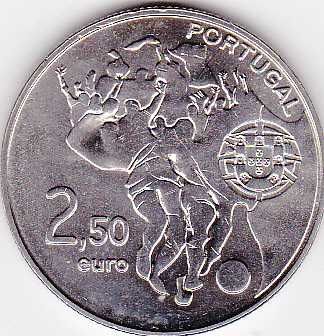 Portugal série de moedas comemorativas de 2,50 euro