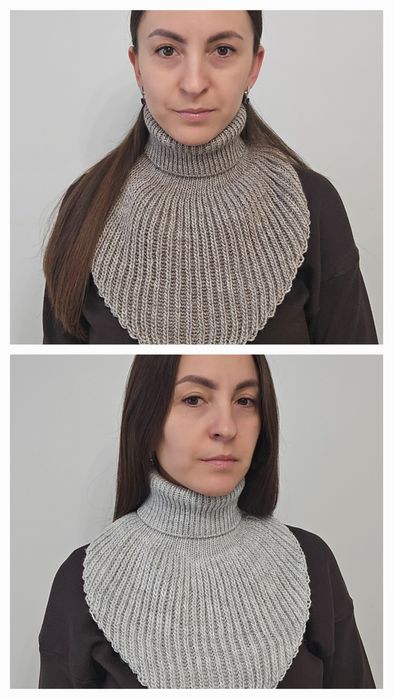 Жіночий снуд/манішка з напіввовни