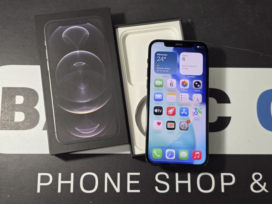Sklep Apple Iphone 12 Pro 256gb graphite  bateria 73%