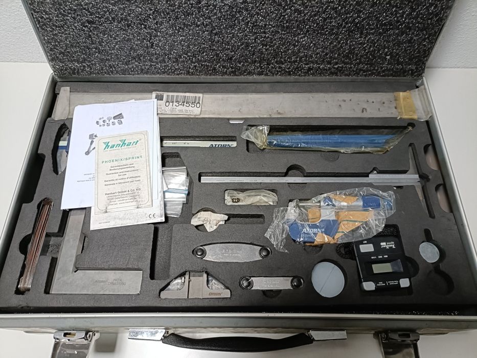 Mala ATORN com ferramentas e acessórios de torneiro