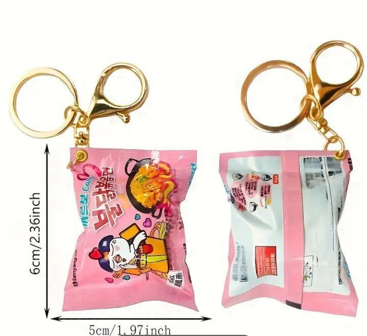 Брелок "Рамен" рожевий