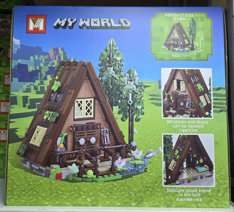 Klocki Minecraft Drewniany domek kompatybilne z Lego Minecraft