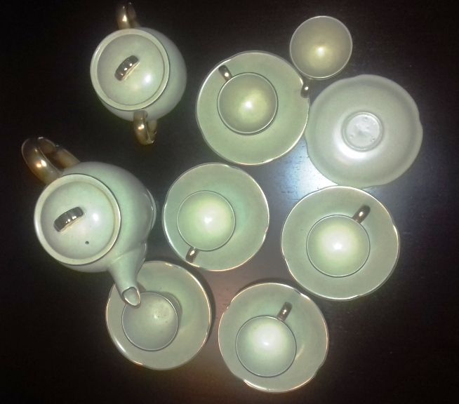 Conjunto café em louça de Sacavém