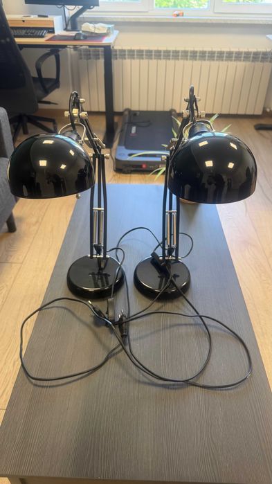Lampka biurowa, czarna FORSA ikea