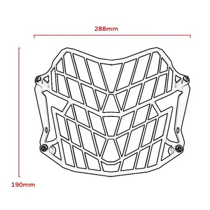 Proteção farol frontal Yamaha Tenere 700