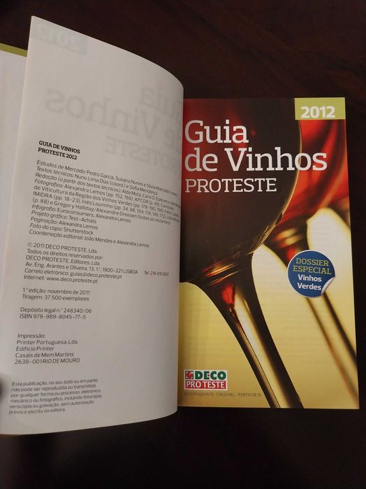 Guia de Vinhos, Proteste 2012