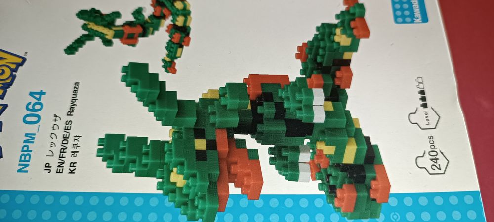 Antigo Pokémon Nanoblock  Rayquaza NBPM_064 Japão