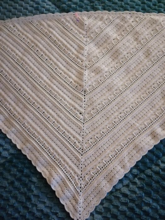 Xaile de croché feito à mão
