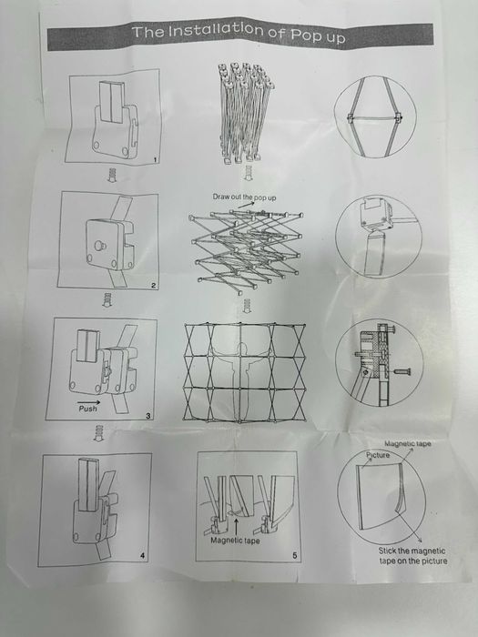 Pop Up Display Magnético 2,5x2,5m com Luzes e Trolley – Como Novo