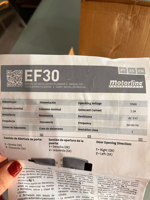 Fechadura elétrica Motorline