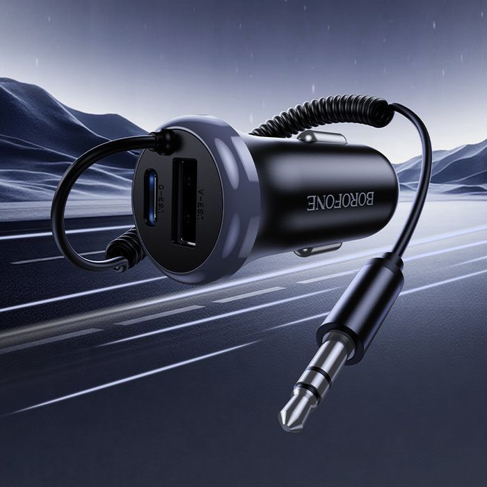 Borofone Odbiornik dźwięku Bluetooth AUX BC64 Contento czarny