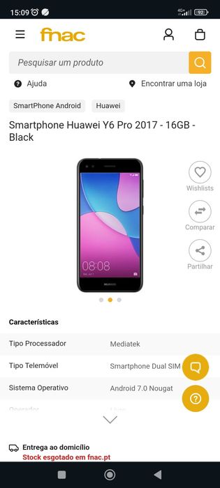 NOVO PREÇO Telemóvel Smartphone Huawei Y6 Pro 2017 NOVO PREÇO