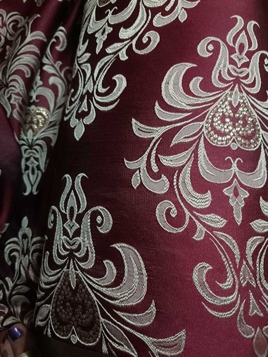zaslony z metra ORNAMENT bordo/bez/złoto,szer 280 cm piekne,grubsze