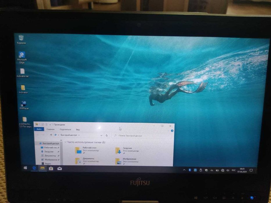 Ноутбук-трансформер Fujitsu t734 i5/8gb/120 ssd - батарея 12 годин