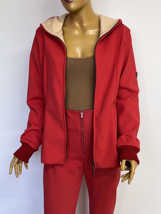 Post Card лижний костюм куртка штани червоний жіночий гірськолижний