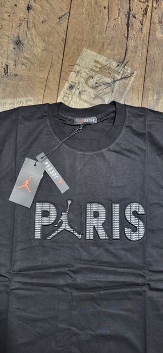 Jordan czarna koszulka męska t-shirt bawełna premium logo XL