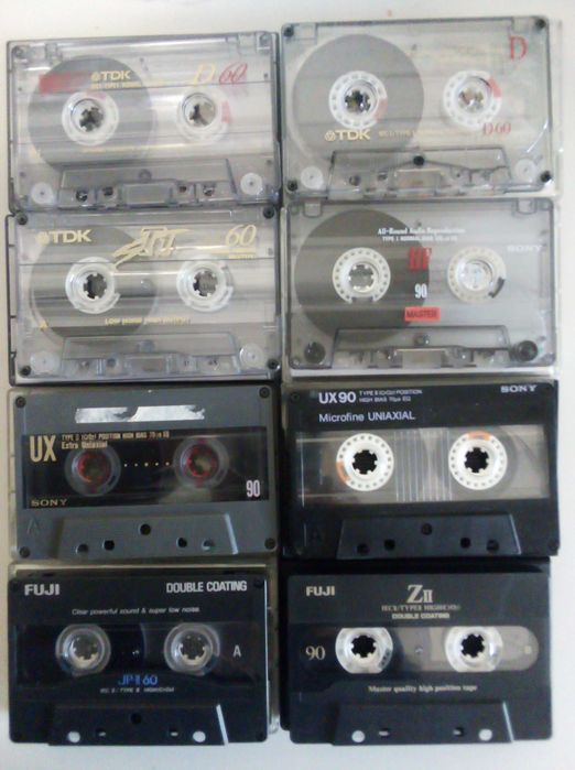 Cassetes gravadas(8 unidades)