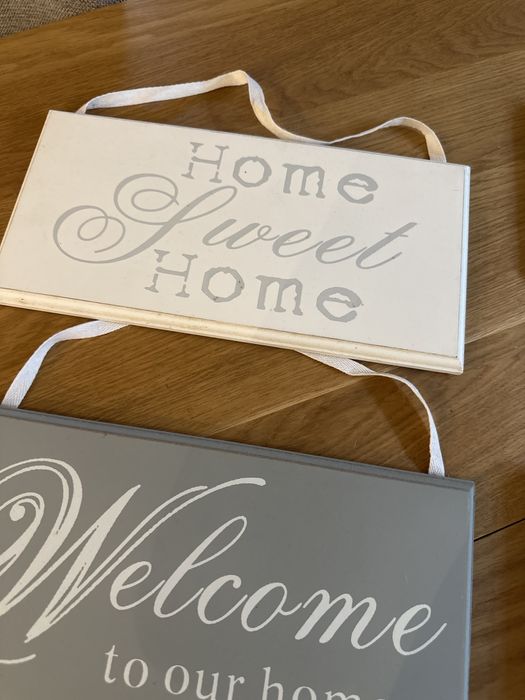 Placas decorativas com frases