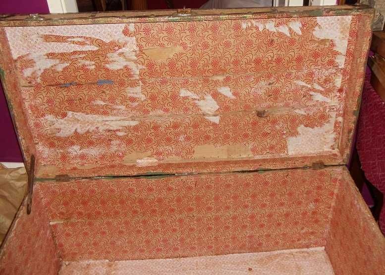 Bau arca mala muito antiga inicio do seculo XX