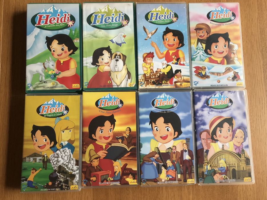 VHS da Heidi - conjunto de 8