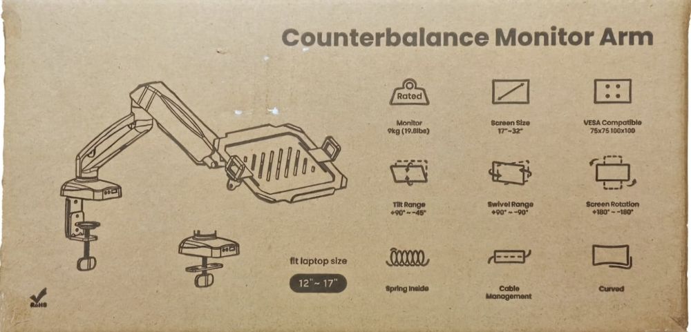 !!Uchwyt do laptopa 13- 17 " i monitora 13-32" PREMIUM!!