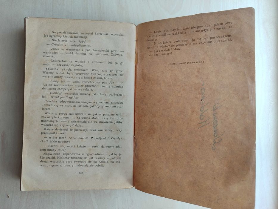 Ogniem i mieczem t. 1-2, H. Sienkiewicz, wyd. z 1956 r.