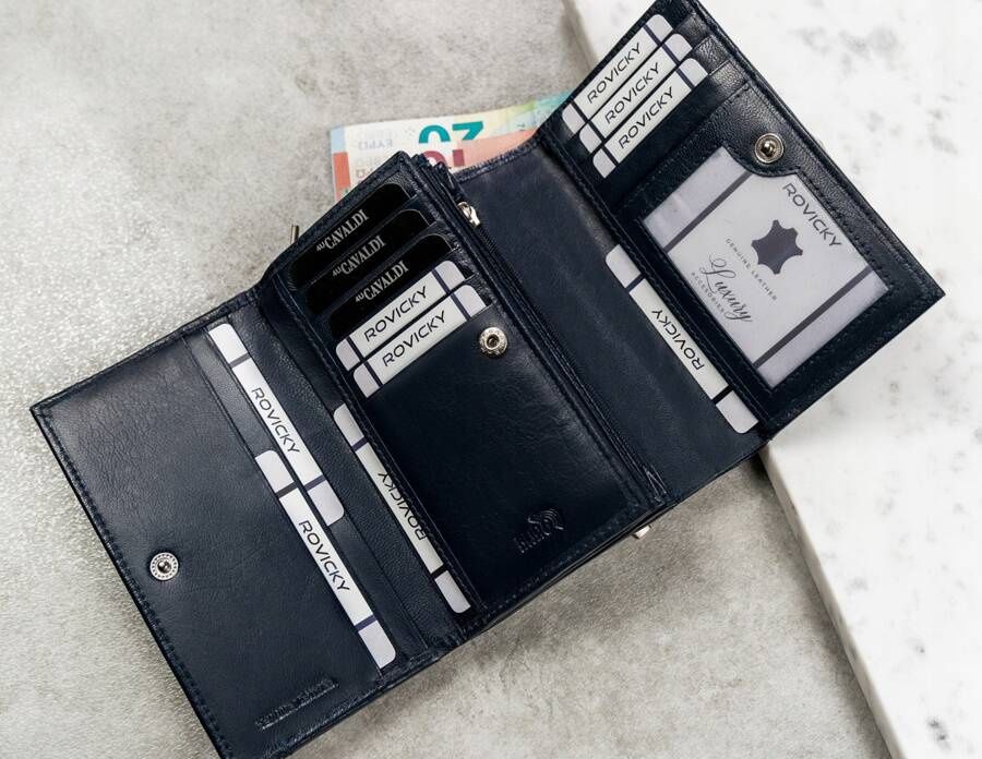 duży portfel damski ze skóry naturalnej - 4u cavaldi