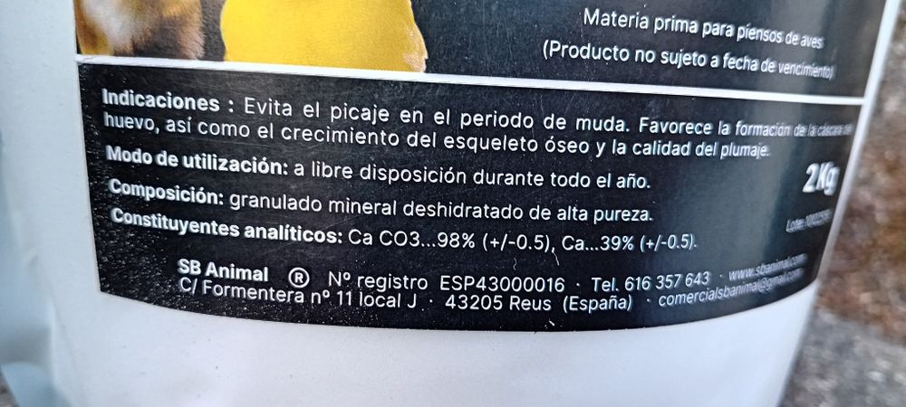Grite Cálcio para aves