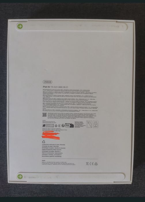 Apple iPad Air 13'  M4 2026 - 128GB - WiFi - Azul