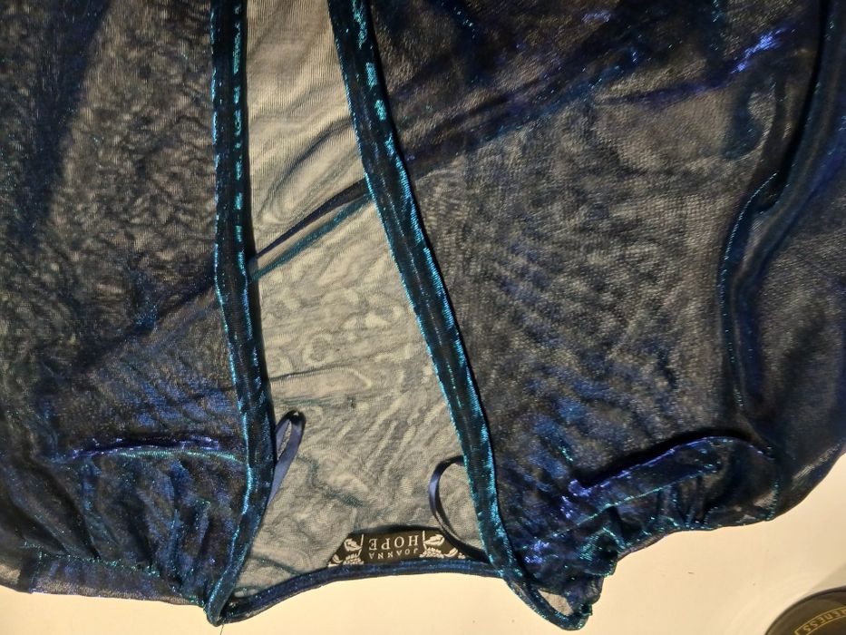 Joanna hope kardigan narzutka sylwester karnawał czarna niebieska