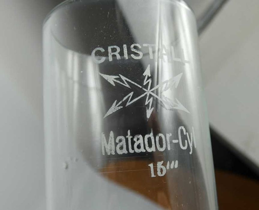 Kolumnowa LAMPA NAFTOWA alabaster brenner MATADOR kominek klosz 85 cm