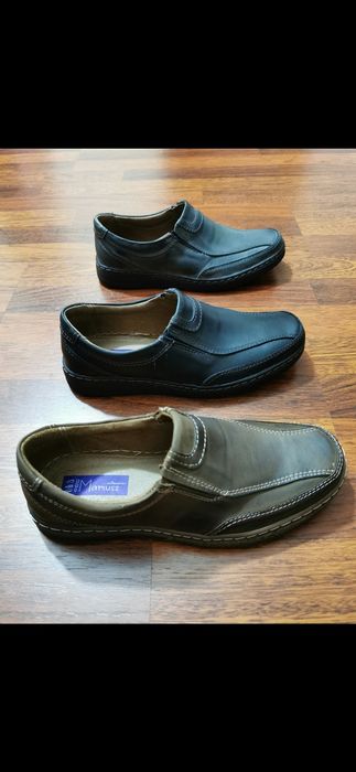 Skórzane Wsuwane Buty Męskie Lekkie Wygodne