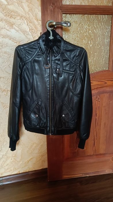Мото куртка шкіряна