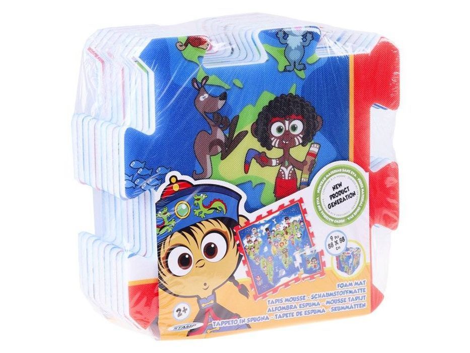 Piankowe Puzzle Mata Dzieci Świata Mapa Za3149