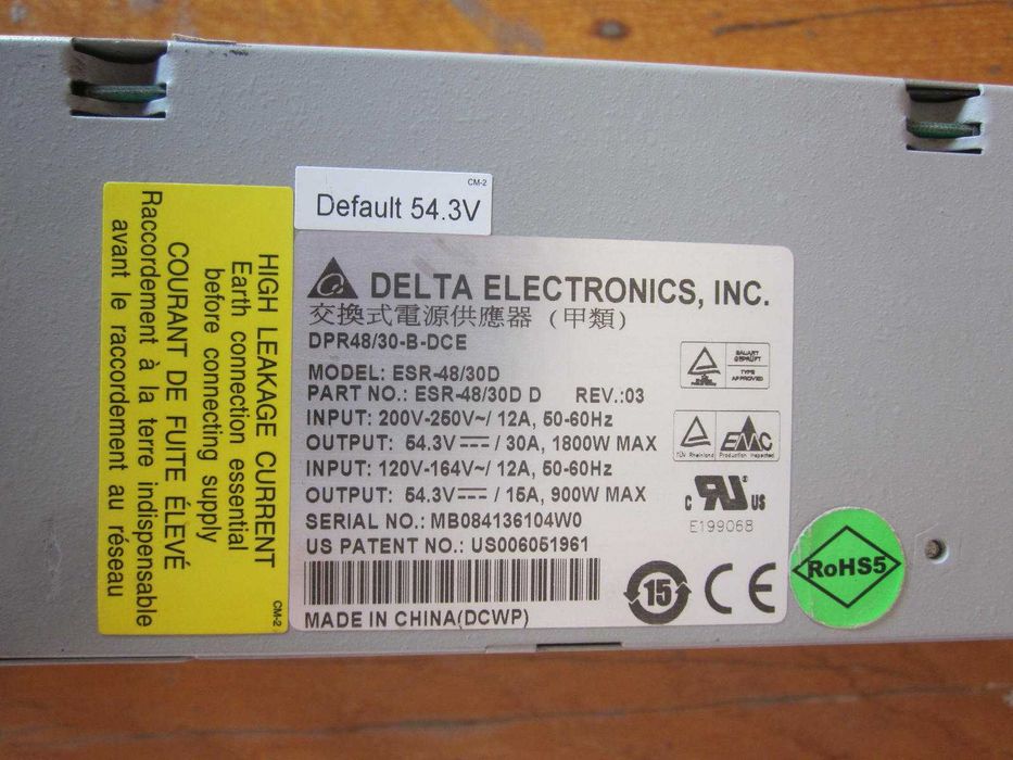 Регульований Блок живлення DELTA ESR-4830d 60V 30A 1800Вт зарядне