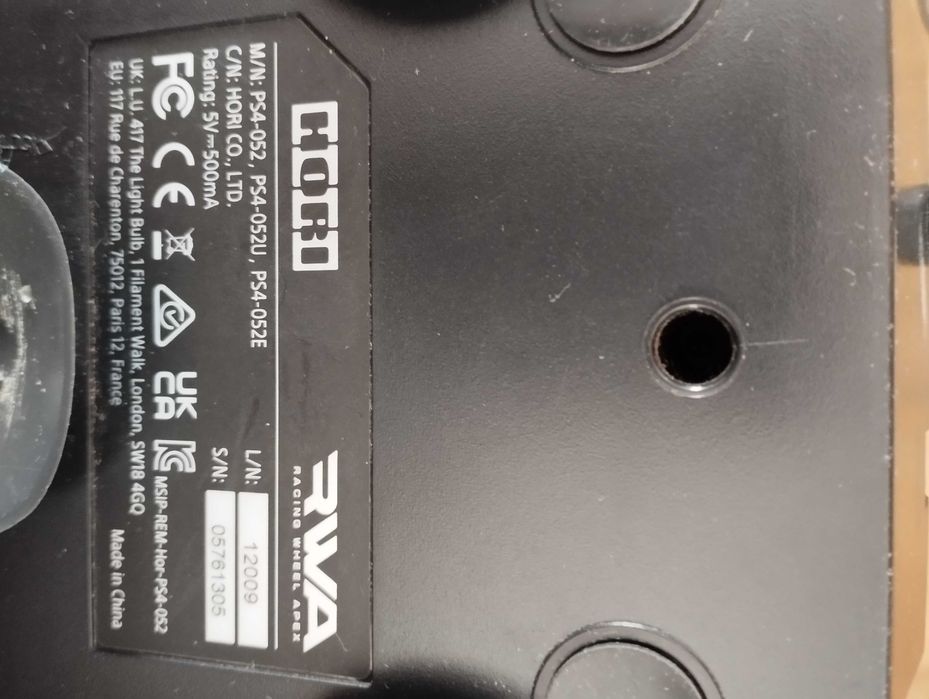 Kierownica HORI RWA Racing Wheel Apex PS4 PS3 PC
