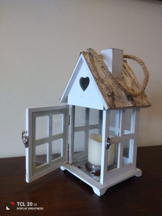 Casinha suporte para vela