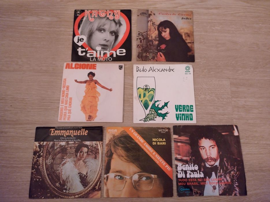 Conjunto de discos de vinil single