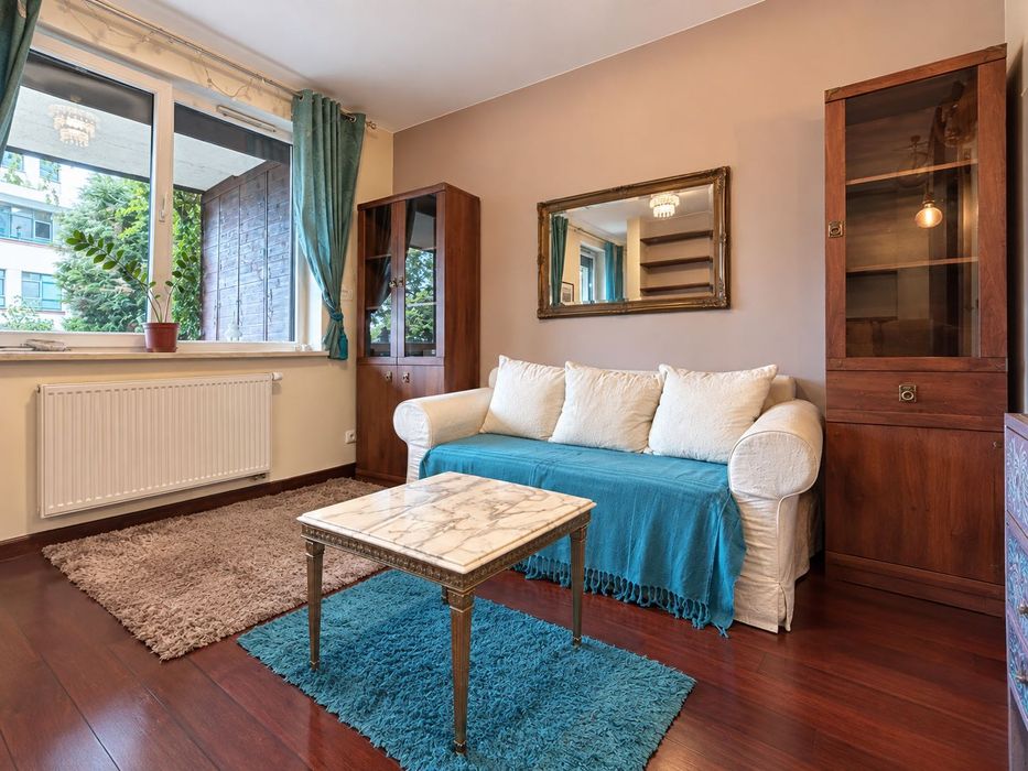 Taras 20m2 | Ogródek | Ochrona | Metro Wilanowska | Uczelnia Łazarskiego