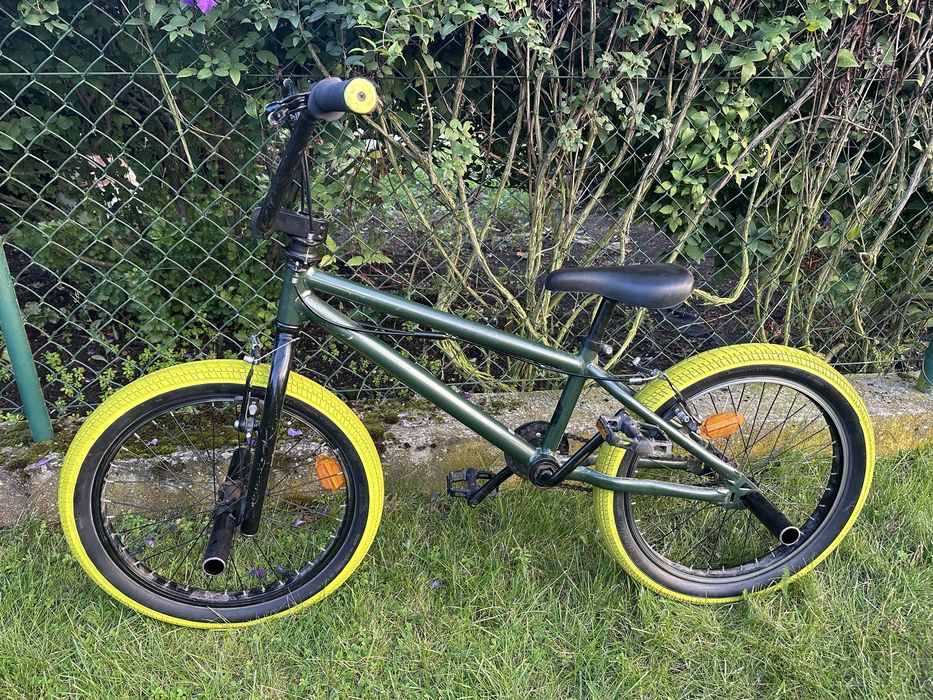Rower BMX Btwin 20" – Jaskrawe Opony, Pegi, Rotor