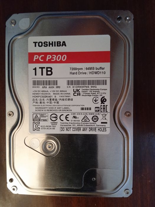 продам жорсткий диск TOSHIBA 1TB