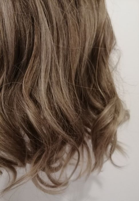 Peruka damska, włosy blond