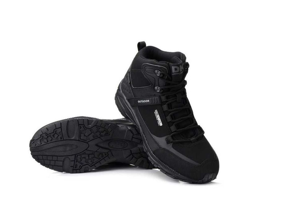 Czarne Buty Męskie Trekkingowe 36-47 za kostkę