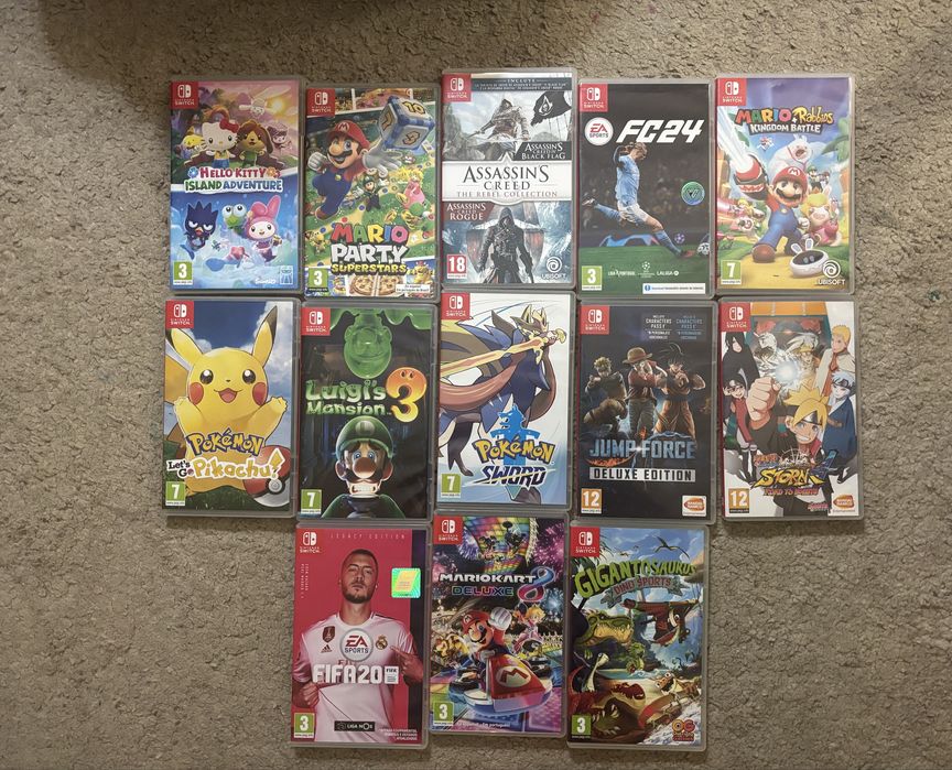 Lote jogos nintendo switch
