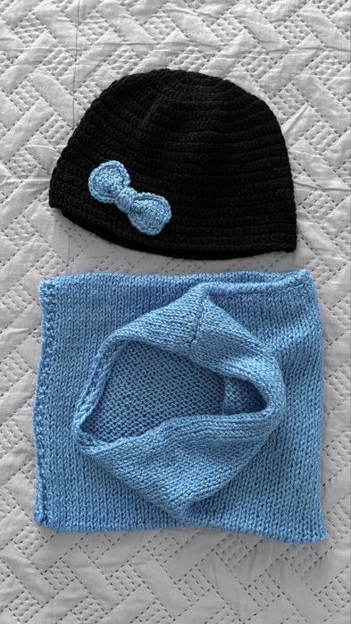 Komplet czapka z kominem