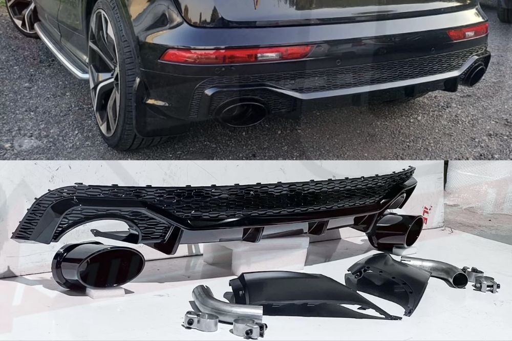 Audi Q5 SLine SQ5 2018 глянцевий чорний дифузор в стилі RSQ8 Британія