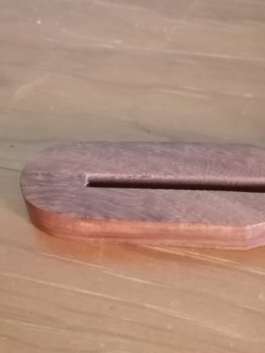 Abre cartas bronze e madeira