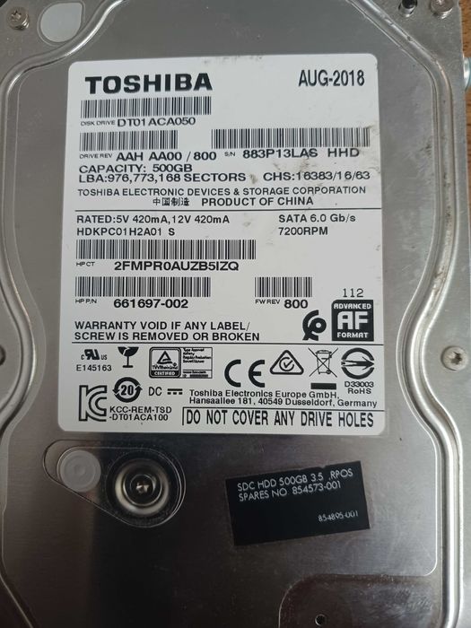 Disco rigido toshiba